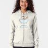 French Bowl Dog Zipped Hoodie