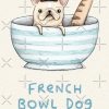 French Bowl Dog Zipped Hoodie - Image 2