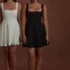 The High Waist Square Neck Mini Dress - Image 7