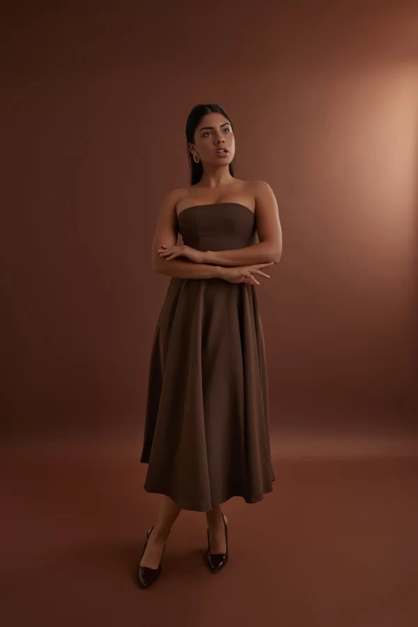 The Strapless Midi Dress - Image 7