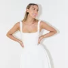 The High Waist Square Neck Midi Dress - Image 2
