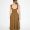 The Low Waist Square Neck Midi Dress - Image 4