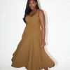 The Low Waist Square Neck Midi Dress - Image 5