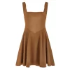 The High Waist Square Neck Mini Dress - Image 7