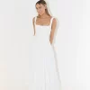 The High Waist Square Neck Midi Dress - Image 3