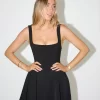 The High Waist Square Neck Mini Dress