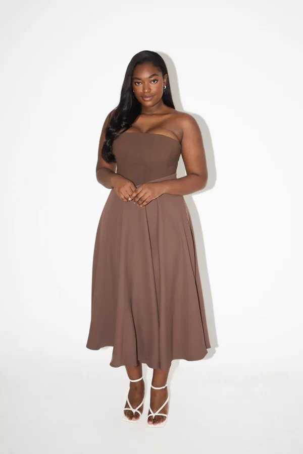 The Strapless Midi Dress - Image 6