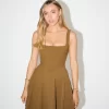 The High Waist Square Neck Mini Dress