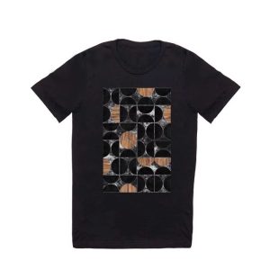 Mid-Century Modern Pattern No.1 – Concrete and Wood T Shirt